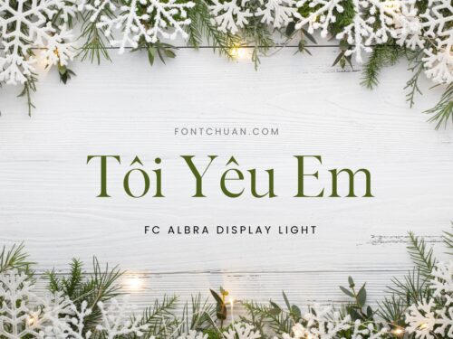 Font FC Albra Display Light Việt Hóa
