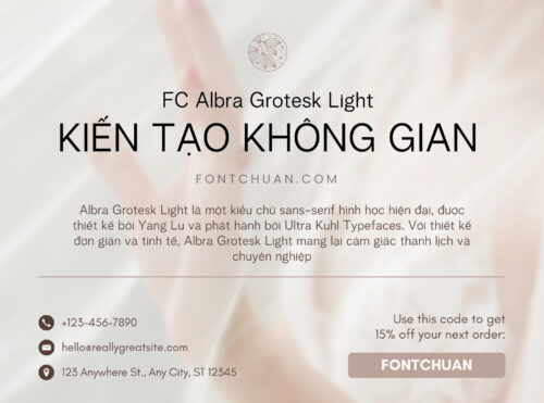 Font FC Albra Grotesk Light Việt Hóa