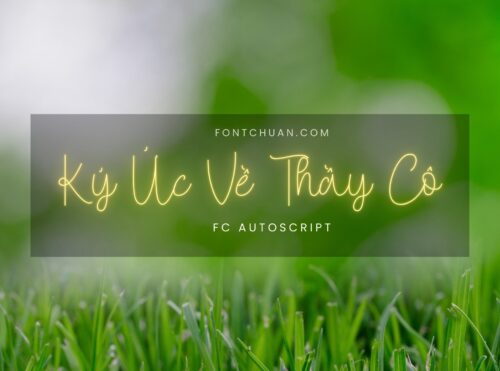 Font FC Autoscript Việt Hóa