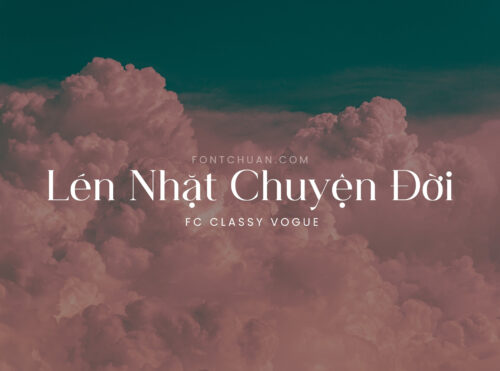 Font FC Classy Vogue Việt Hóa