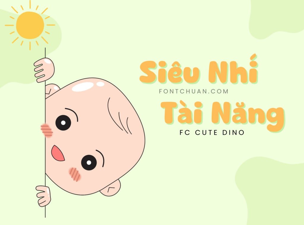 Font FC Cute Dino Việt Hóa