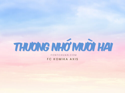Font FC Komika Axis Việt Hóa