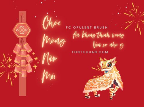 Font FC Opulent Brush Việt Hóa