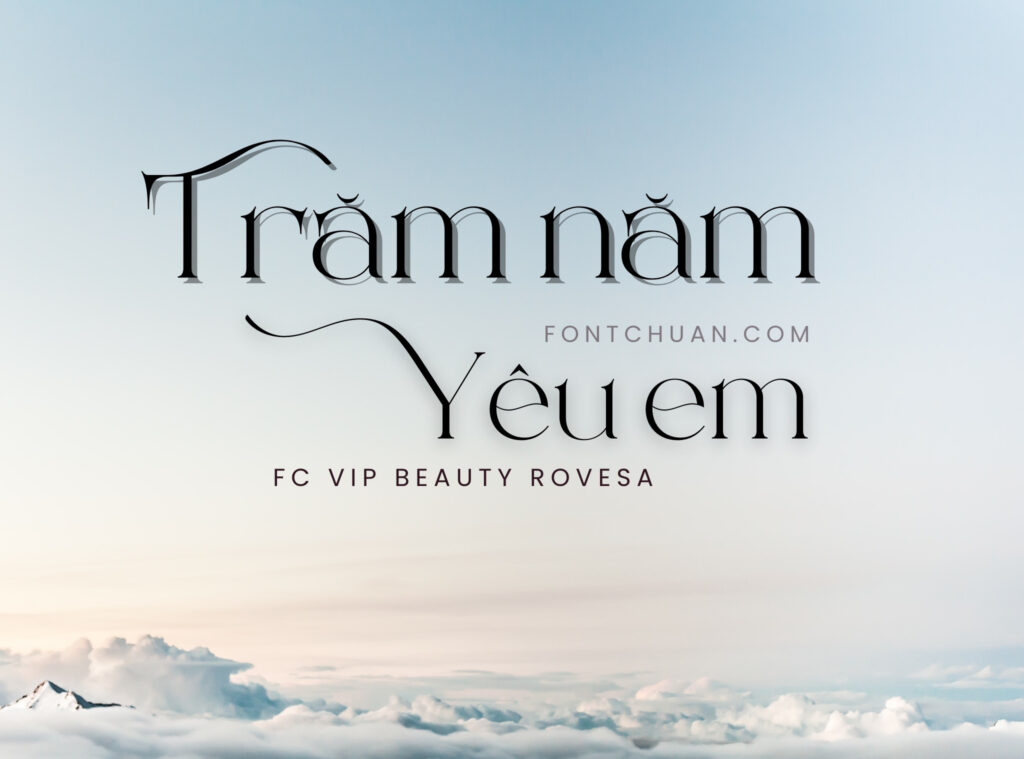Font FC VIP Beauty Rovesa Việt Hóa