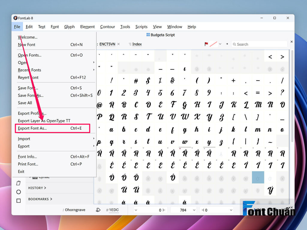 Các bước Việt hóa Font chữ đơn giản