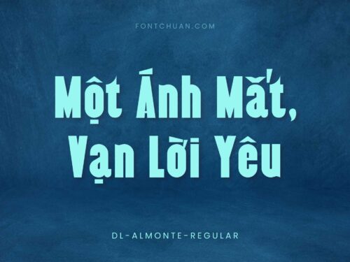 Font DL Almonte Việt Hóa