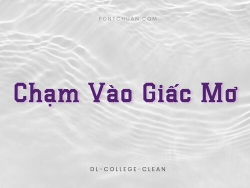 Font DL College Clean Việt Hóa