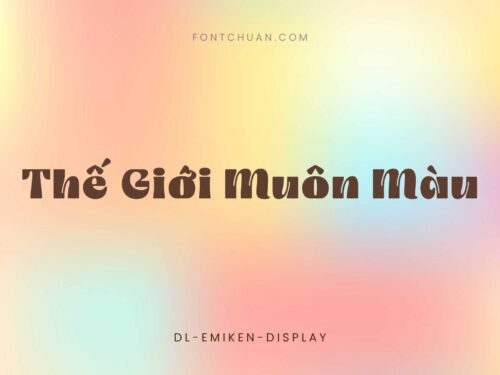 Font DL Emiken Display Việt Hóa