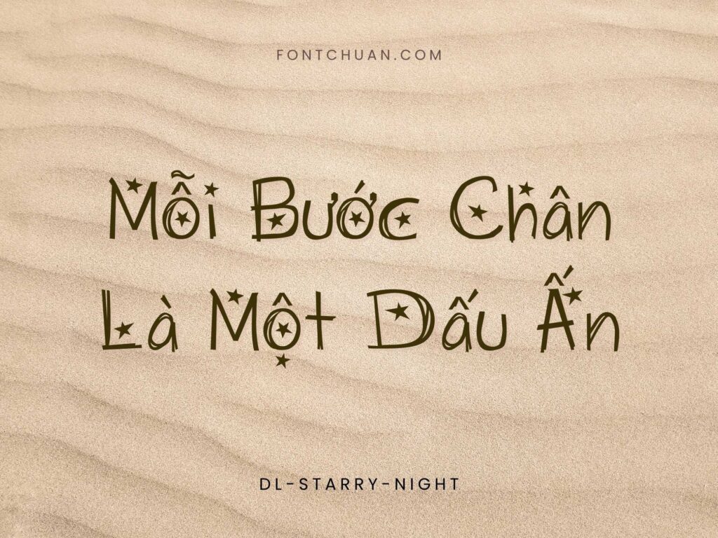 Font DL Starry Night Việt Hóa