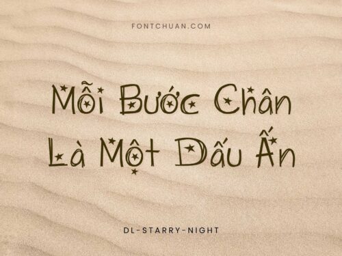 Font DL Starry Night Việt Hóa