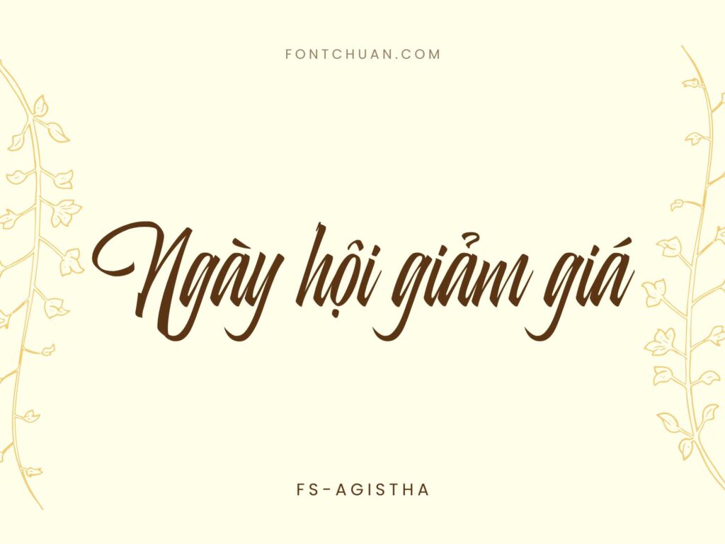 Font FS Agistha Logotype Việt Hóa