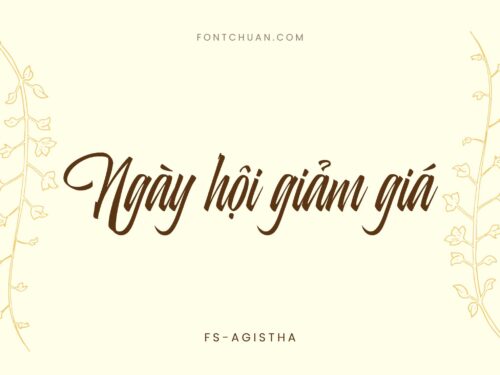 Font FS Agistha Logotype Việt Hóa