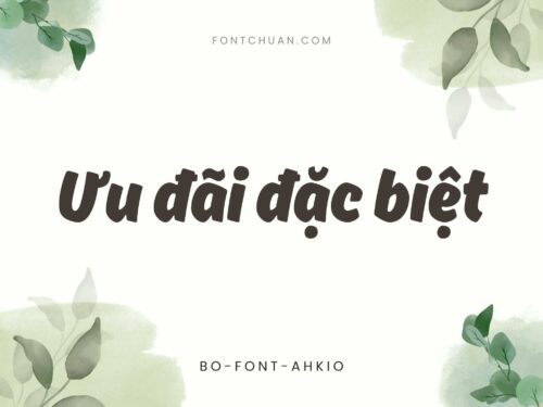 Font FS Ahkio Trọn Bộ Việt Hóa