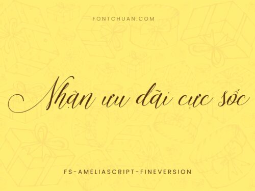 Font FS Amelia Script Việt Hóa