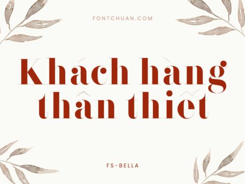 Font FS Bella Việt Hóa