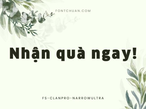Font FS Clanpro-Narrowultra Việt Hóa