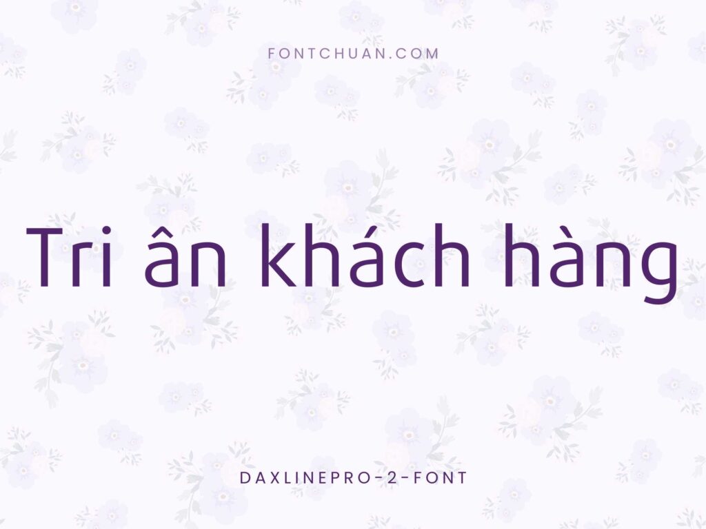 Font FS Daxline Pro Trọn Bộ Việt Hóa