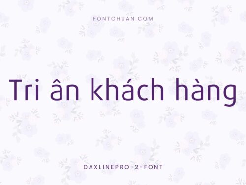 Font FS Daxline Pro Trọn Bộ Việt Hóa