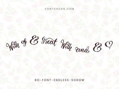 Font FS Endless Sorrow Trọn Bộ Việt Hóa