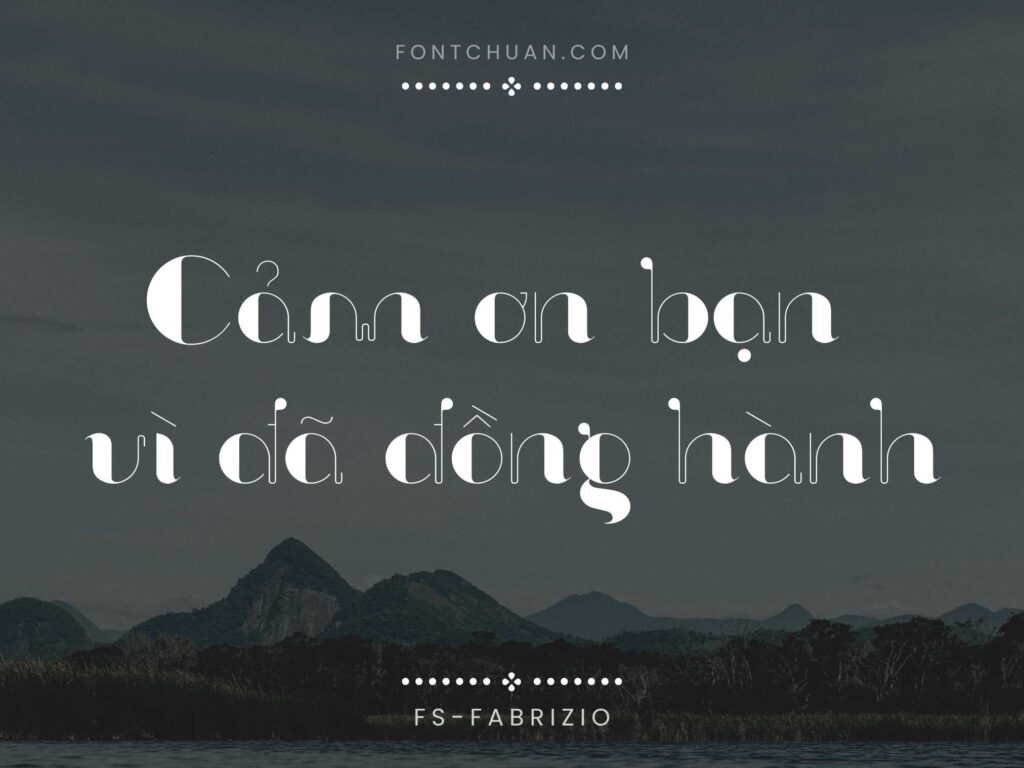 Font FS Fabrizio Việt Hóa