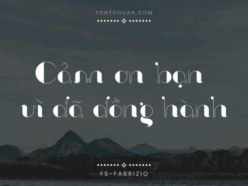 Font FS Fabrizio Việt Hóa