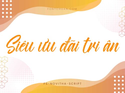 Font FS Novitha Script Việt Hóa