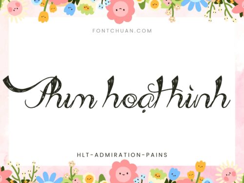Font HLT Admiration Pains Việt Hóa