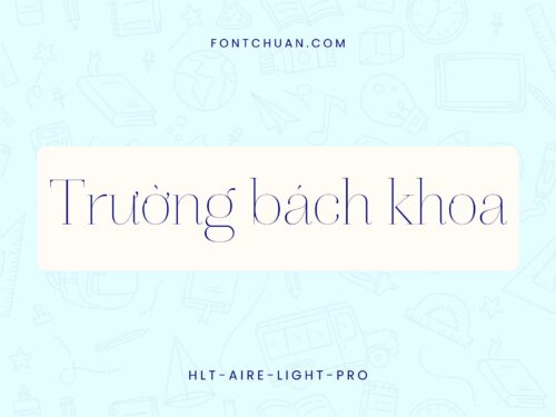 Font HLT Aire Light Pro Việt Hóa