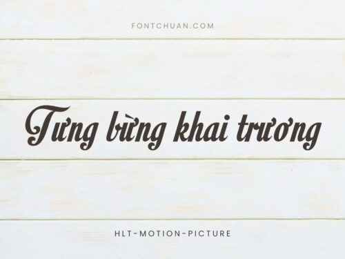 Font HLT Motion Picture Việt Hóa