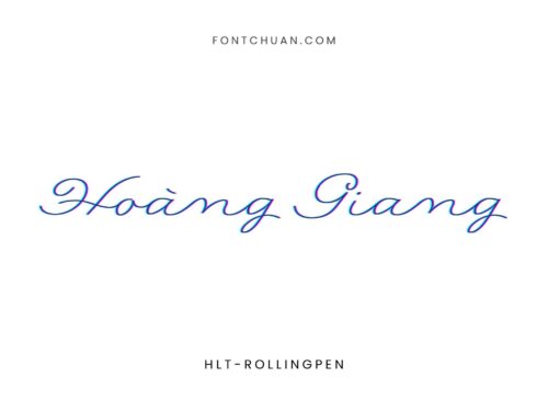 Font HLT Rollingpen Việt Hóa