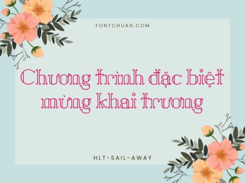 Font HLT Sail Away Việt Hóa