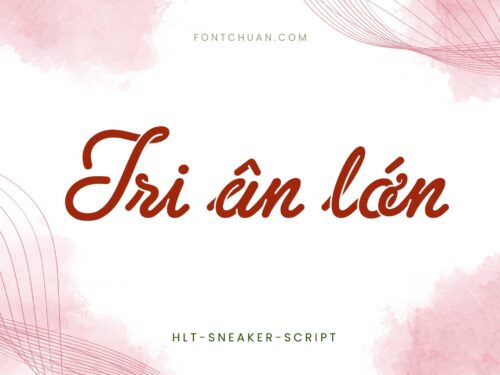 Font HLT Sneaker Script Việt Hóa