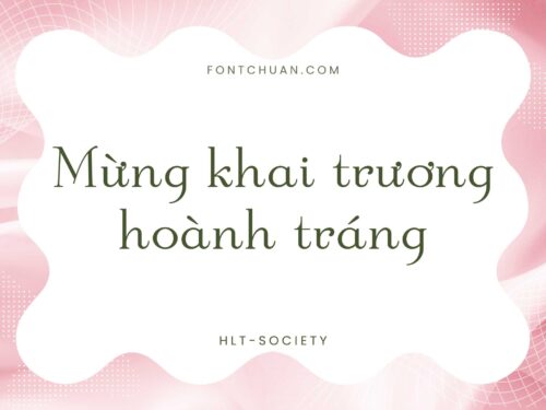 Font HLT Society Việt Hóa