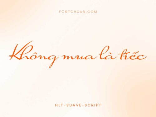 Font HLT Suave Script Việt Hóa