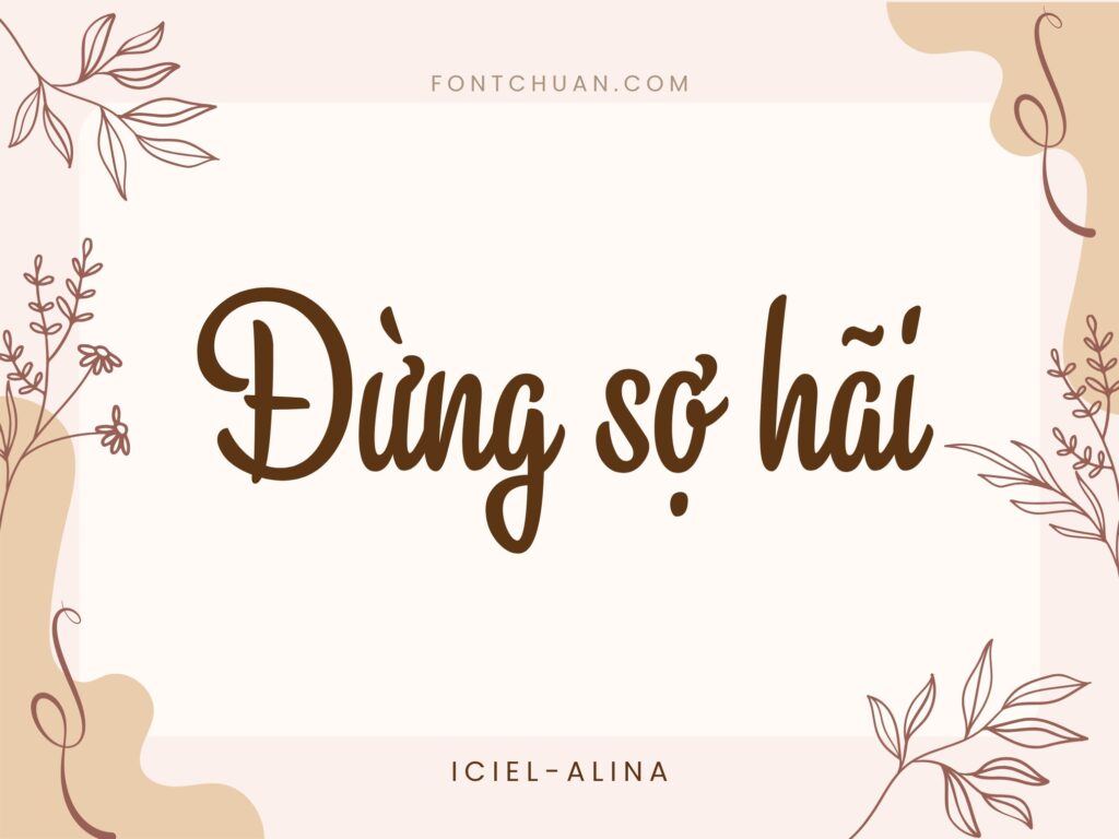 Font iCiel Alina Việt Hóa