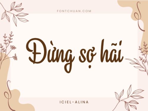 Font iCiel Alina Việt Hóa
