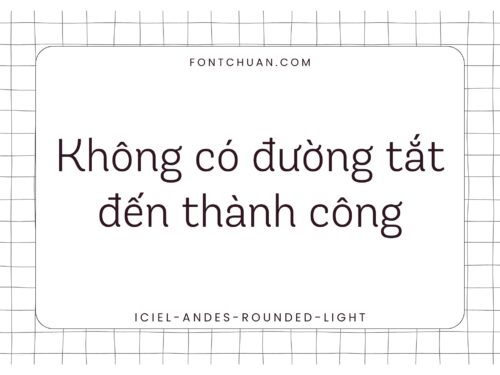 Font iCiel Andes Rounded Light Việt Hóa