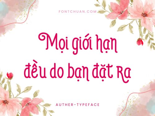Font iCiel Auther Typeface Việt Hóa