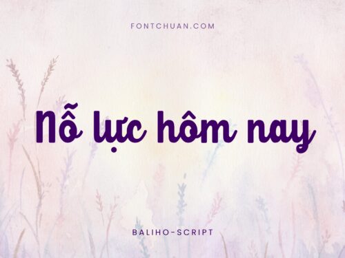 Font iCiel Baliho Script Việt Hóa