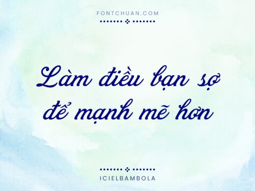 Font iCiel Bambola Việt Hóa