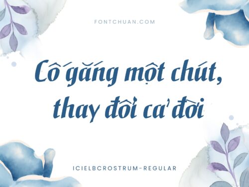 Font iCiel Bc Rostrum Regular Việt Hóa