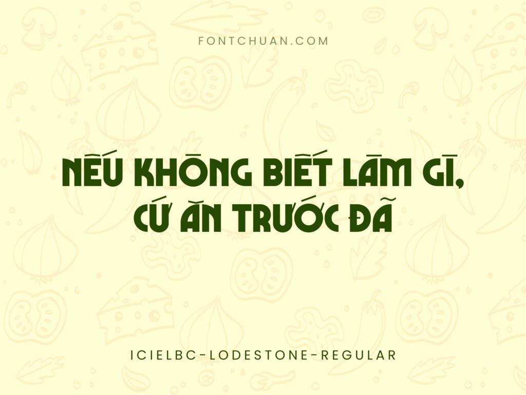 Font iCiel Bclodestone Việt Hóa