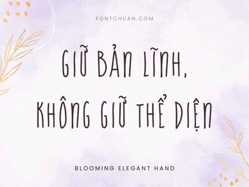 Font iCiel Blooming Elegant Trọn Bộ Việt Hóa