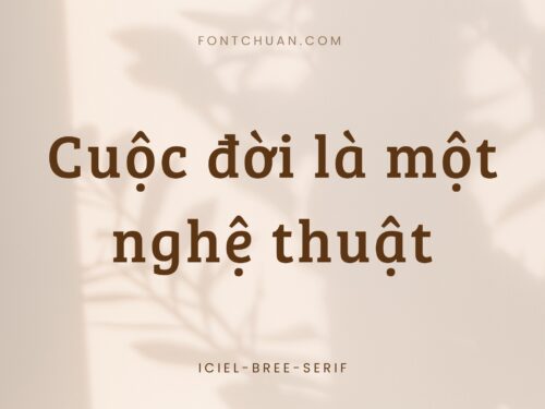 Font iCiel Bree Việt Hóa
