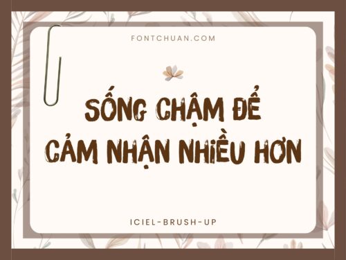 Font iCiel Brush Up Việt Hóa