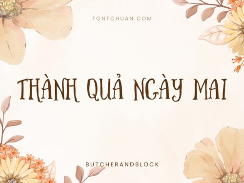 Font iCiel Butcher And Block Việt Hóa