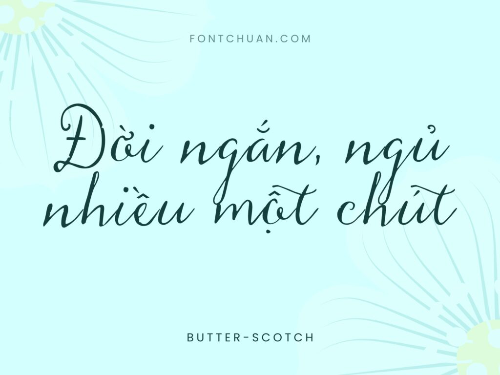 Font iCiel Butterscotch Việt Hóa