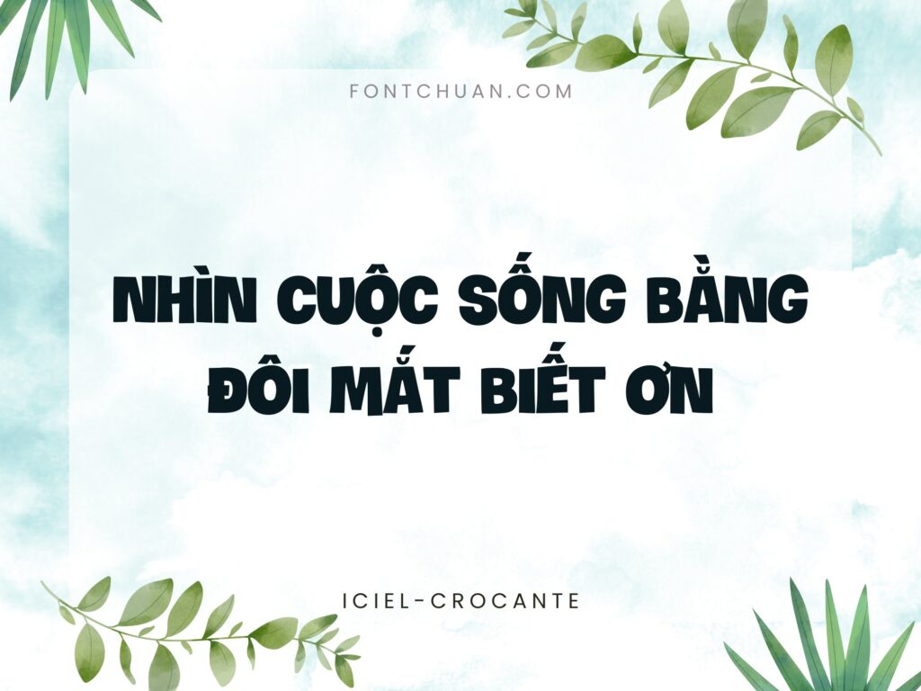 Font iCiel Crocante Việt Hóa