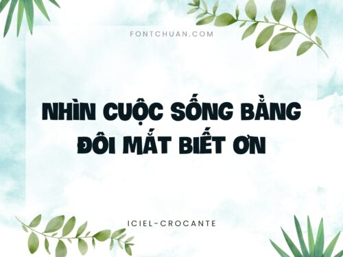 Font iCiel Crocante Việt Hóa