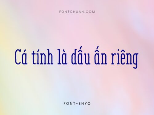 Font iCiel Enyo Việt Hóa
